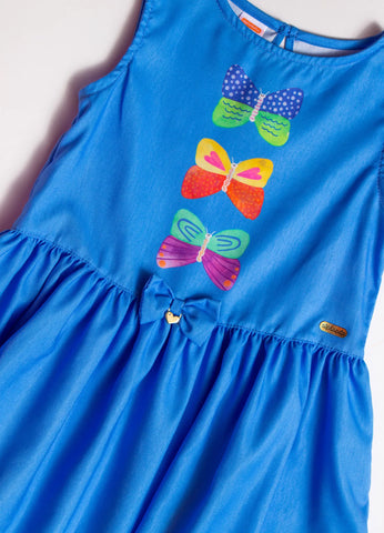 VESTIDO BORBOLETA ALPHABETO INDIGO