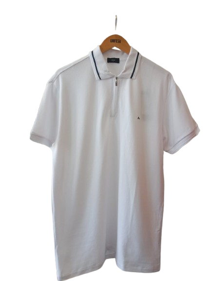 POLO MAS MC PIQUET NEW CLASSIC BRANCO