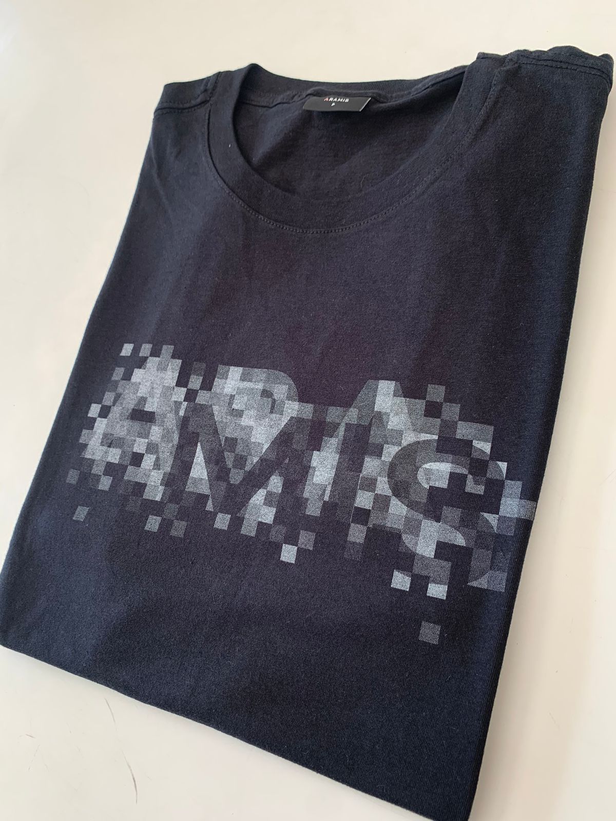 CAMISETA MAS MC ARAMIS PIXEL FADE PRETO