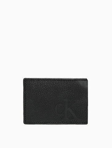 PORTA CARTAO CKJ MAS QUEIMA CK PRETO