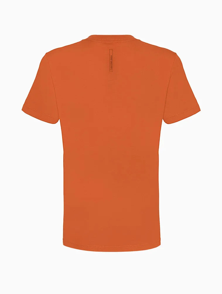 CAMISETA KIDS MAS LOGO CALVIN KLEIN CK LARANJA