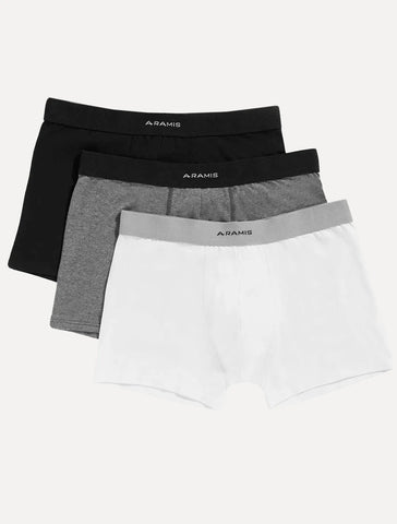 KIT 03 CUECAS BOXER COTTON ARAMIS DIVERSAS