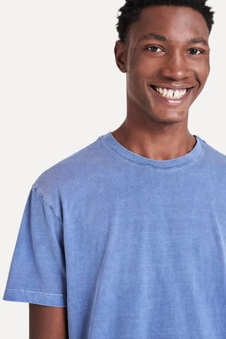 CAMISETA MAS MC ESTONADA SIMPLES MARINHO