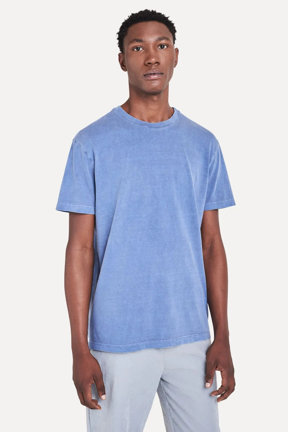 CAMISETA MAS MC ESTONADA SIMPLES MARINHO