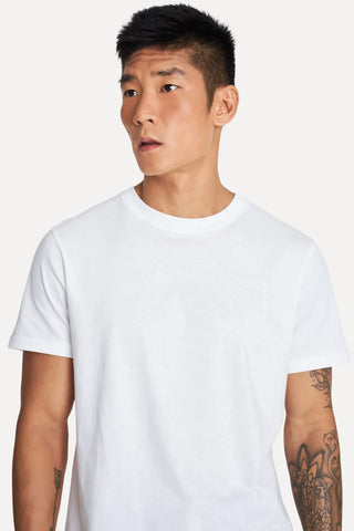 CAMISETA MC MASC SIMPLES ALGODAO PERUANO BRANCO