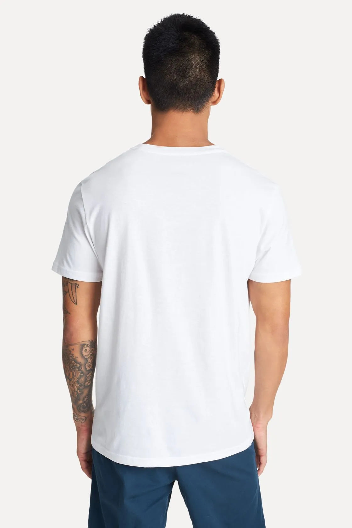 CAMISETA MC MASC SIMPLES ALGODAO PERUANO BRANCO