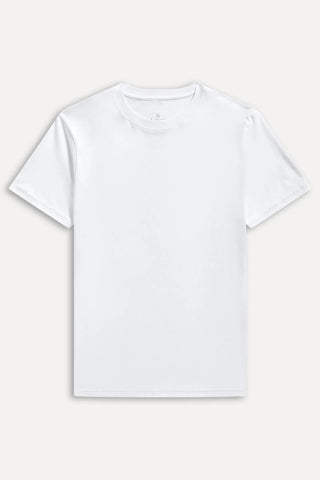 CAMISETA MC MASC SIMPLES ALGODAO PERUANO BRANCO