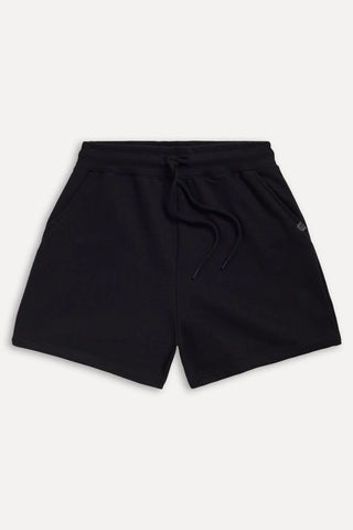 SHORT MOLETOM FEM C ELASTISCO SIMPLES PRETO