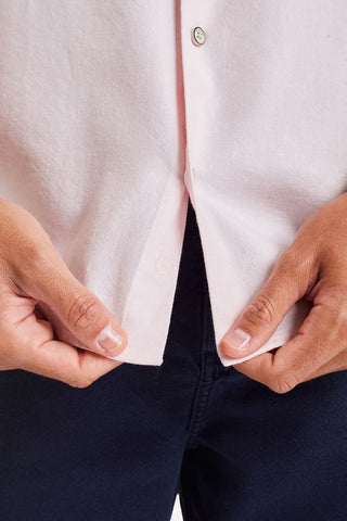 CAMISA MASC MC OXFORD SIMPLES ROSA