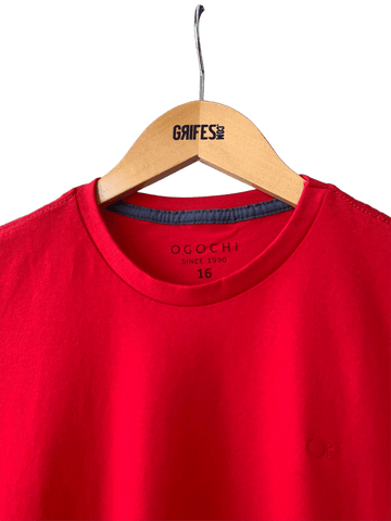 CAMISETA OGOCHI INF MC ESSENCIAL VERMELHO 1664