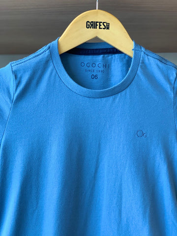 CAMISETA OGOCHI INF MC ESSENCIAL AZUL MEDIO 3922
