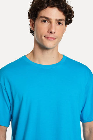 CAMISETA MAS MC SIMPLES TURQUESA