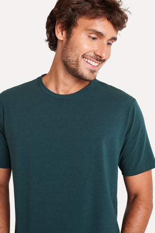 CAMISETA MC SIMPLES + MASC SIMPLES VERDE MUSGO