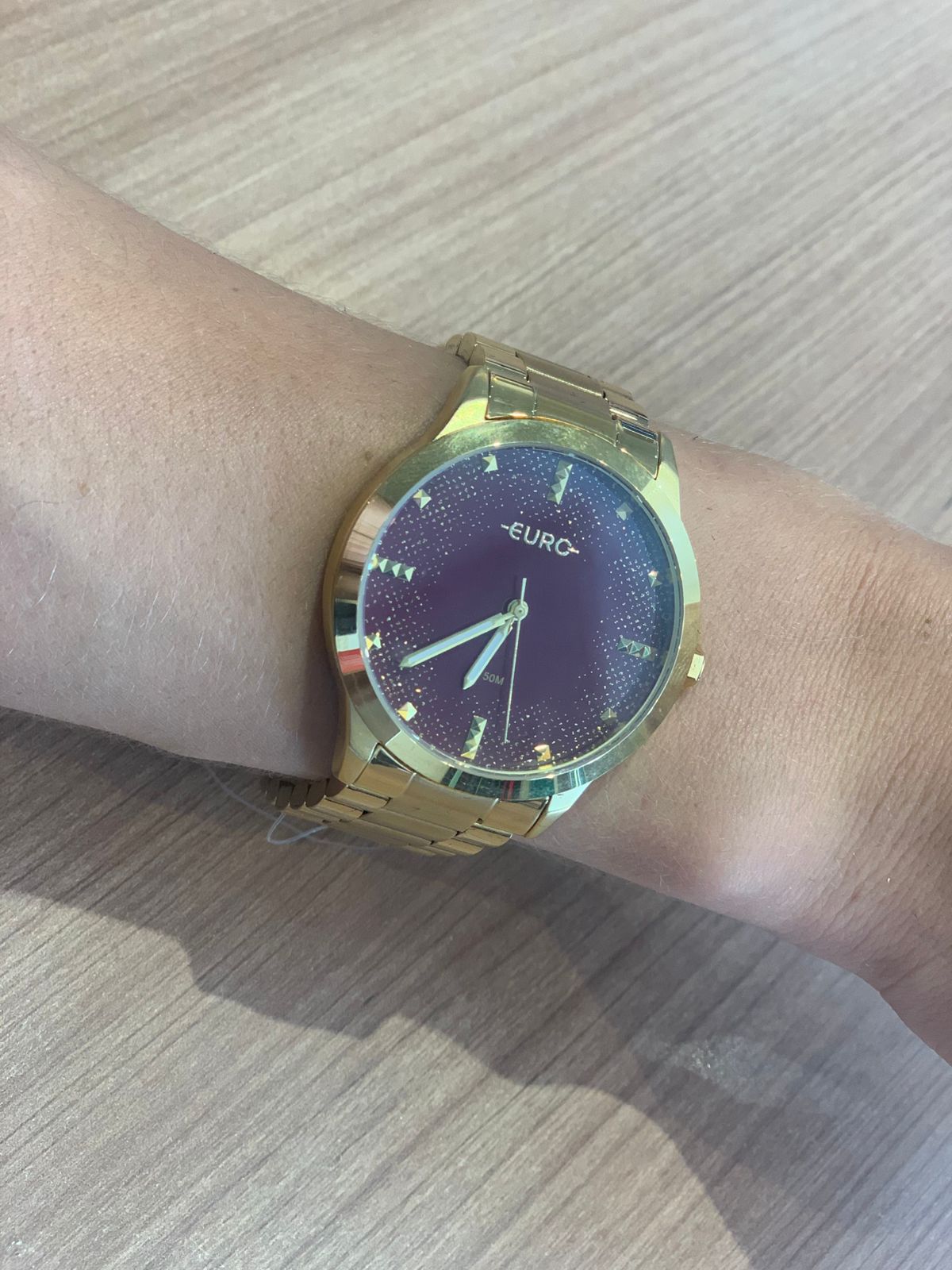 RELOGIO FEM ANAL MT E PULS ACO DOURADO DOURADO