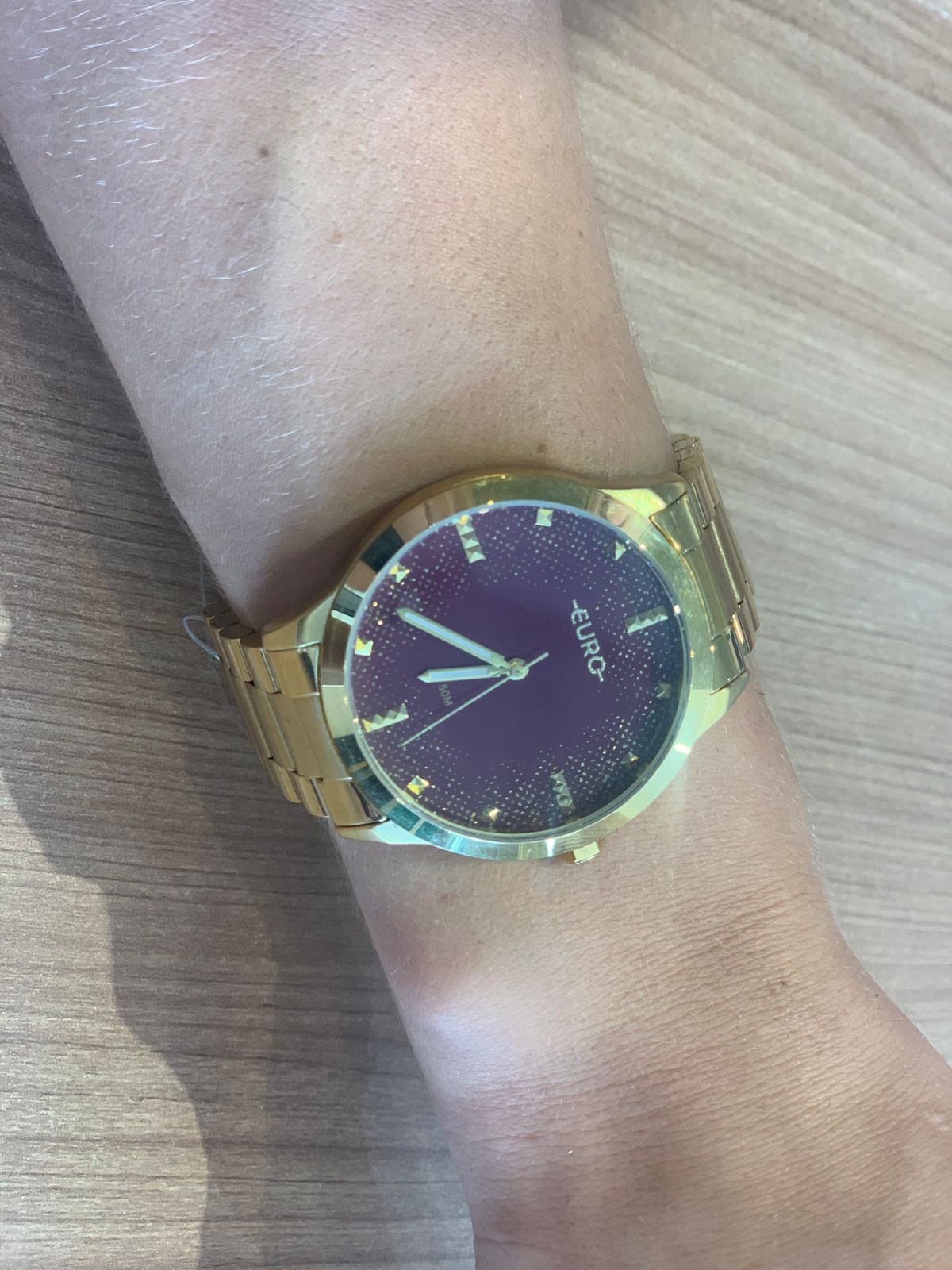 RELOGIO FEM ANAL MT E PULS ACO DOURADO DOURADO