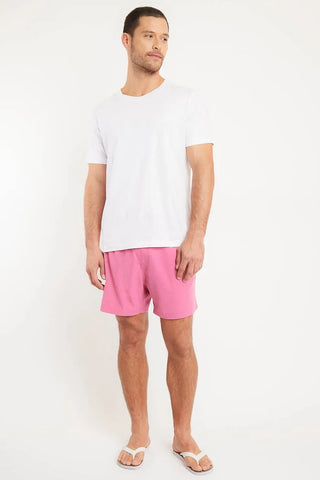 SHORTS ELASTICO MAS MESCLA COLOR ROSA