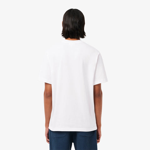 CAMISETA LACOSTE MC MASC BASICA BRANCO 001