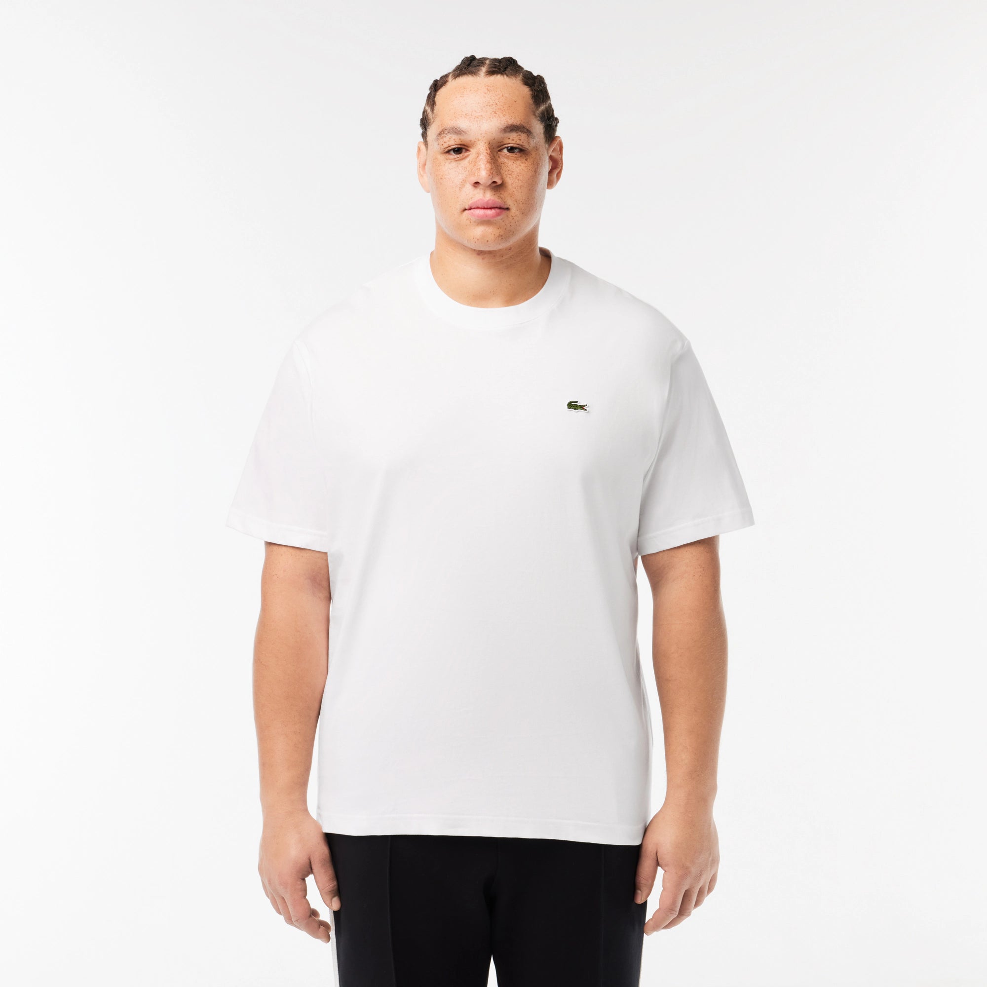 CAMISETA LACOSTE MC MASC BASICA BRANCO 001