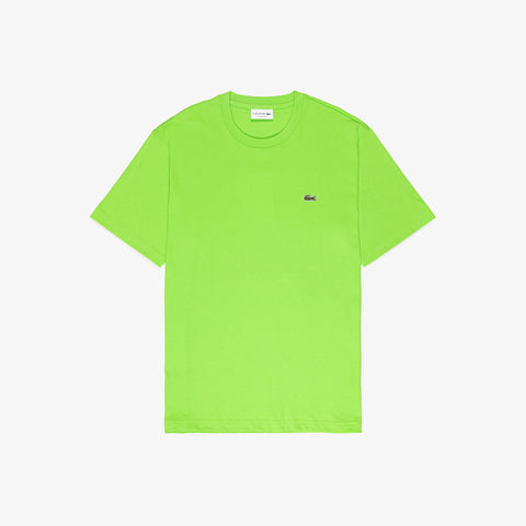 CAMISETA LACOSTE MC MASC BASICA VERDE LIMAO TTV