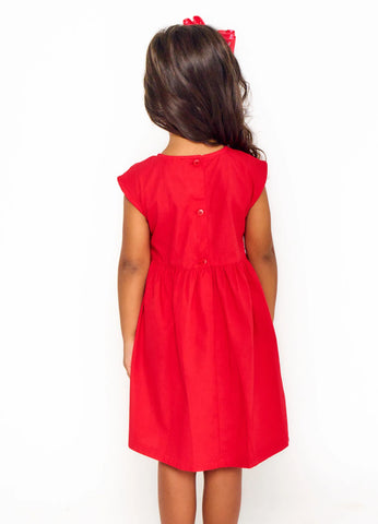 VESTIDO FLORATTA ALPHABETO VERMELHO