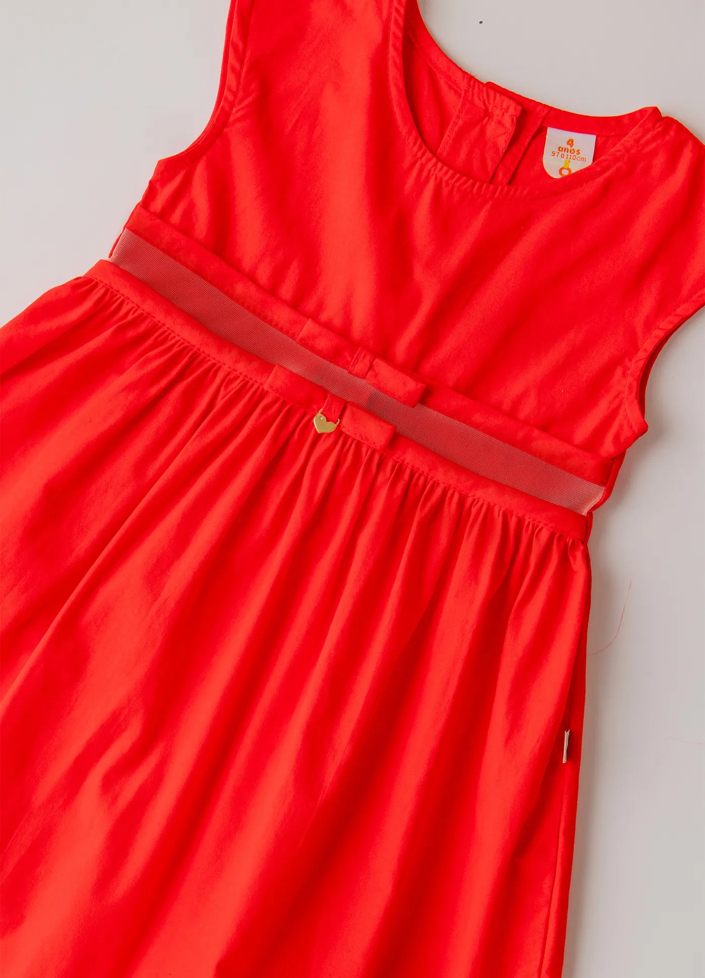 VESTIDO FLORATTA ALPHABETO VERMELHO