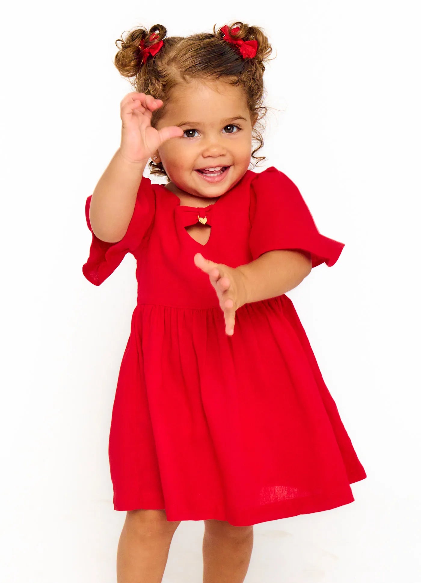 VESTIDO E CALCINHA BB FESTAS DE NATAL VERMELHO