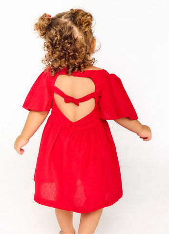 VESTIDO E CALCINHA BB FESTAS DE NATAL VERMELHO