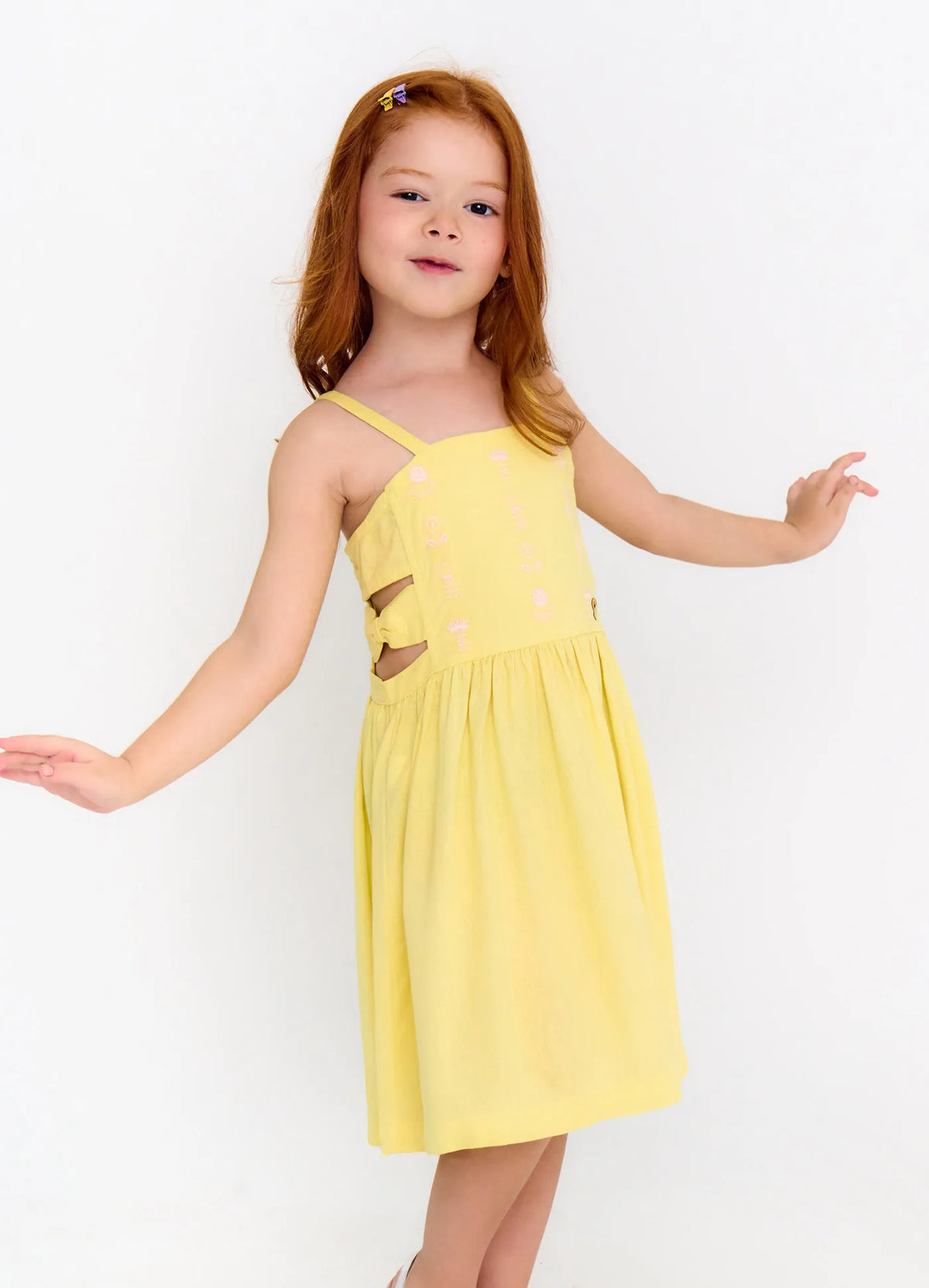 VESTIDO FEM FLORES ALPHABETO LIMA