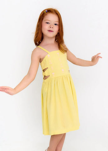 VESTIDO FEM FLORES ALPHABETO LIMA