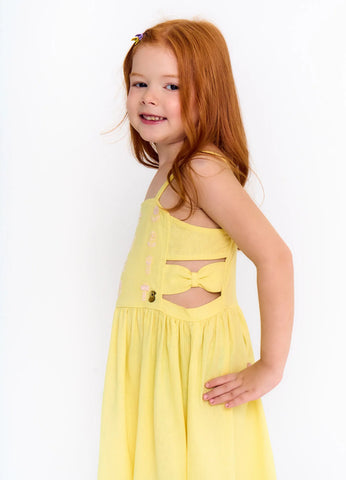 VESTIDO FEM FLORES ALPHABETO LIMA