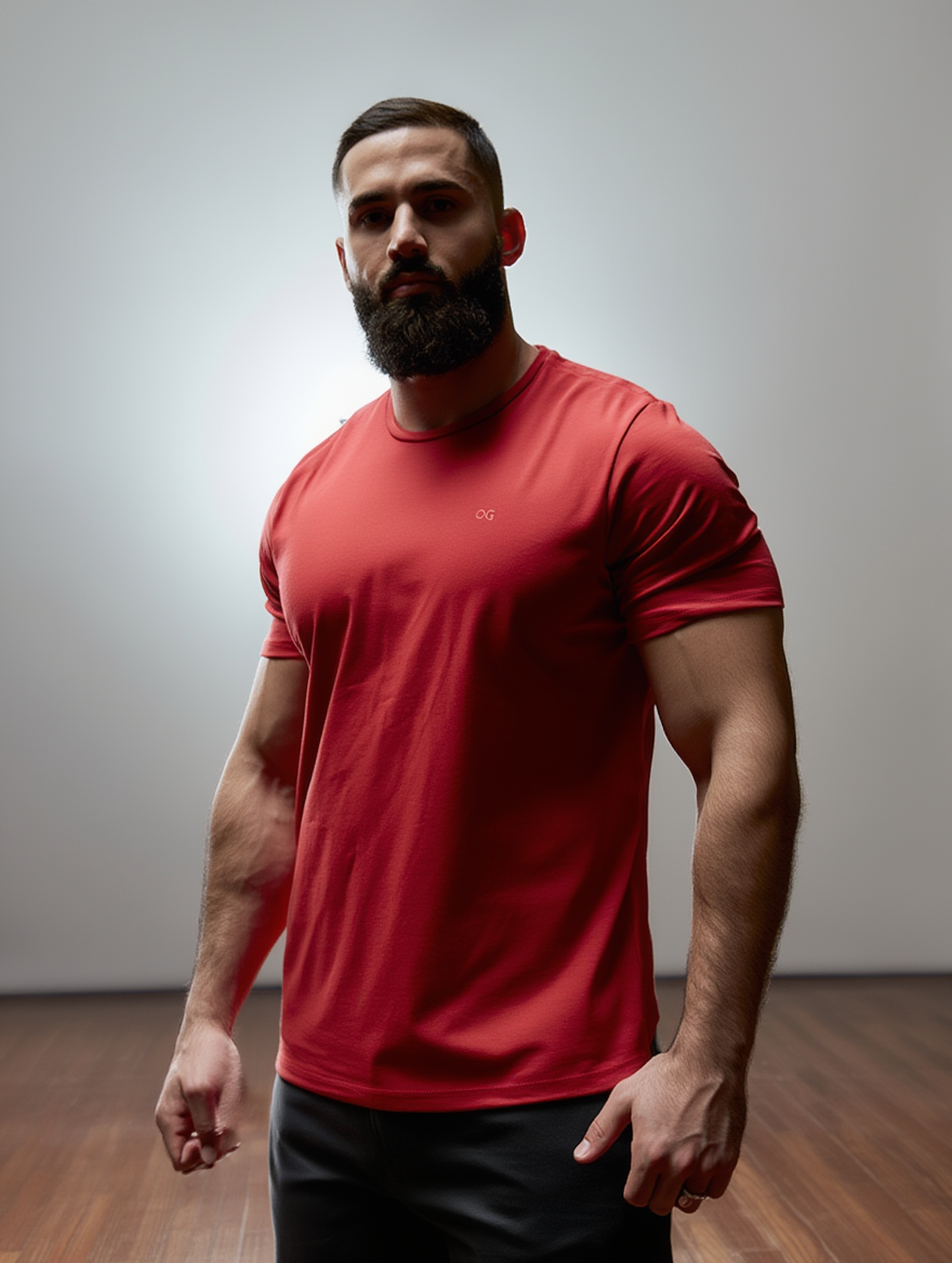 CAMISETA MAS MC ESSENCIAL OGOCHI VERMELHO 0045