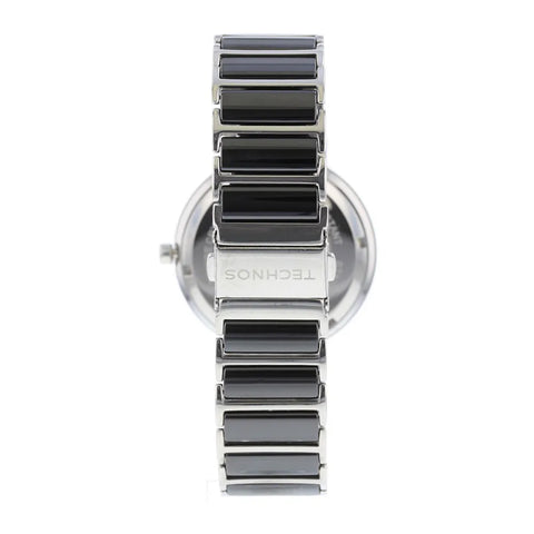 RELOGIO FEM PULSO E PULSEIRA ACO CERAMIC PRETO