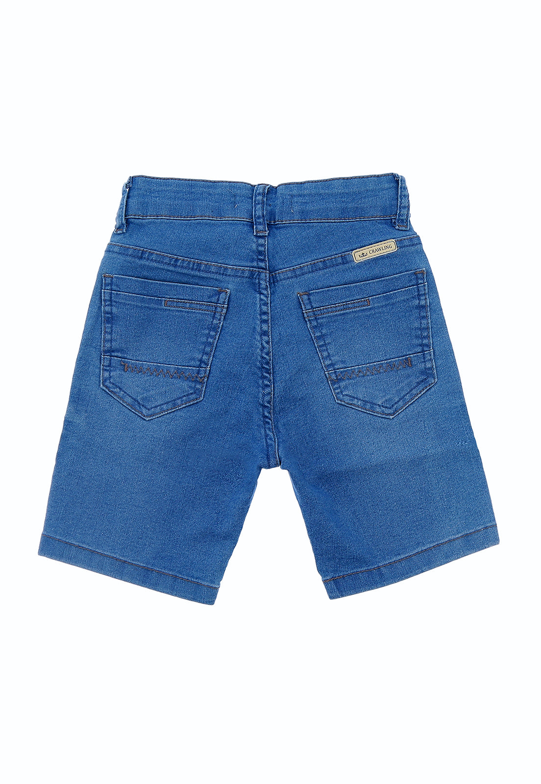 BERMUDA MAS JEANS CRAWLING - 4/8 JEANS CLARO