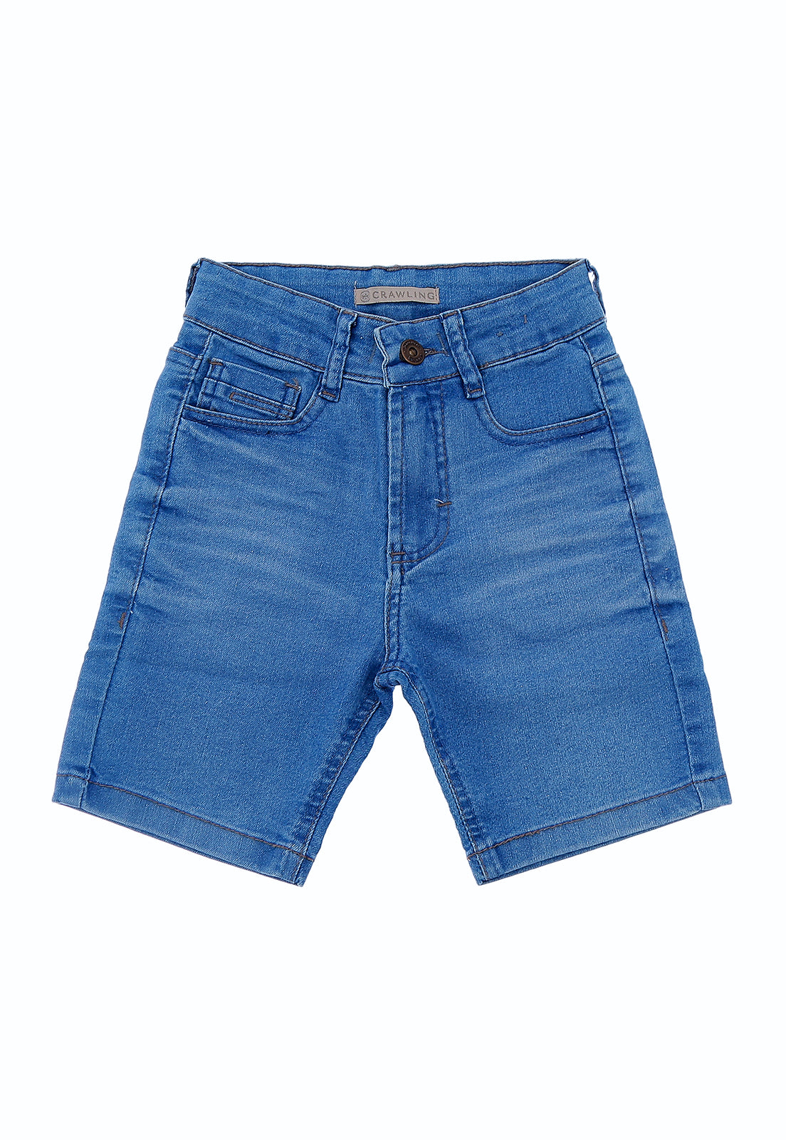 BERMUDA MAS JEANS CRAWLING - 4/8 JEANS CLARO