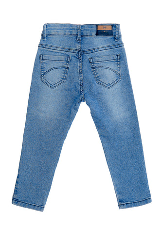 CALCA JEANS MAS SKINNY CRAWLING - 1/3 JEANS MEDIO