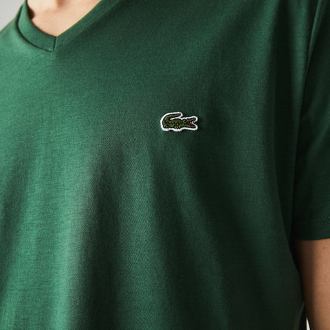 CAMISETA MASC MC GOLA V LACOSTE VERDE 132
