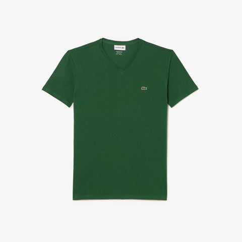CAMISETA MASC MC GOLA V LACOSTE VERDE 132