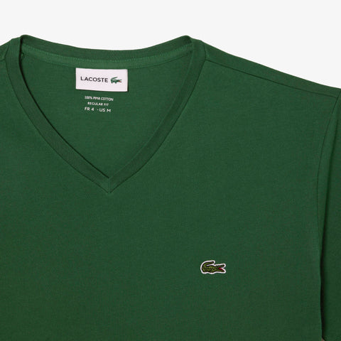 CAMISETA MASC MC GOLA V LACOSTE VERDE 132