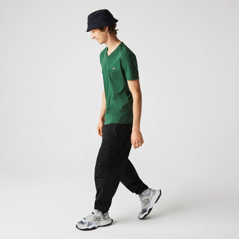 CAMISETA MASC MC GOLA V LACOSTE VERDE 132