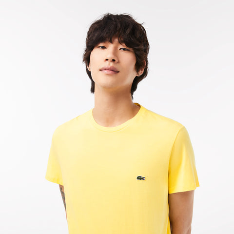 CAMISETA LACOSTE MC MASC BASICA 107 AMARELO