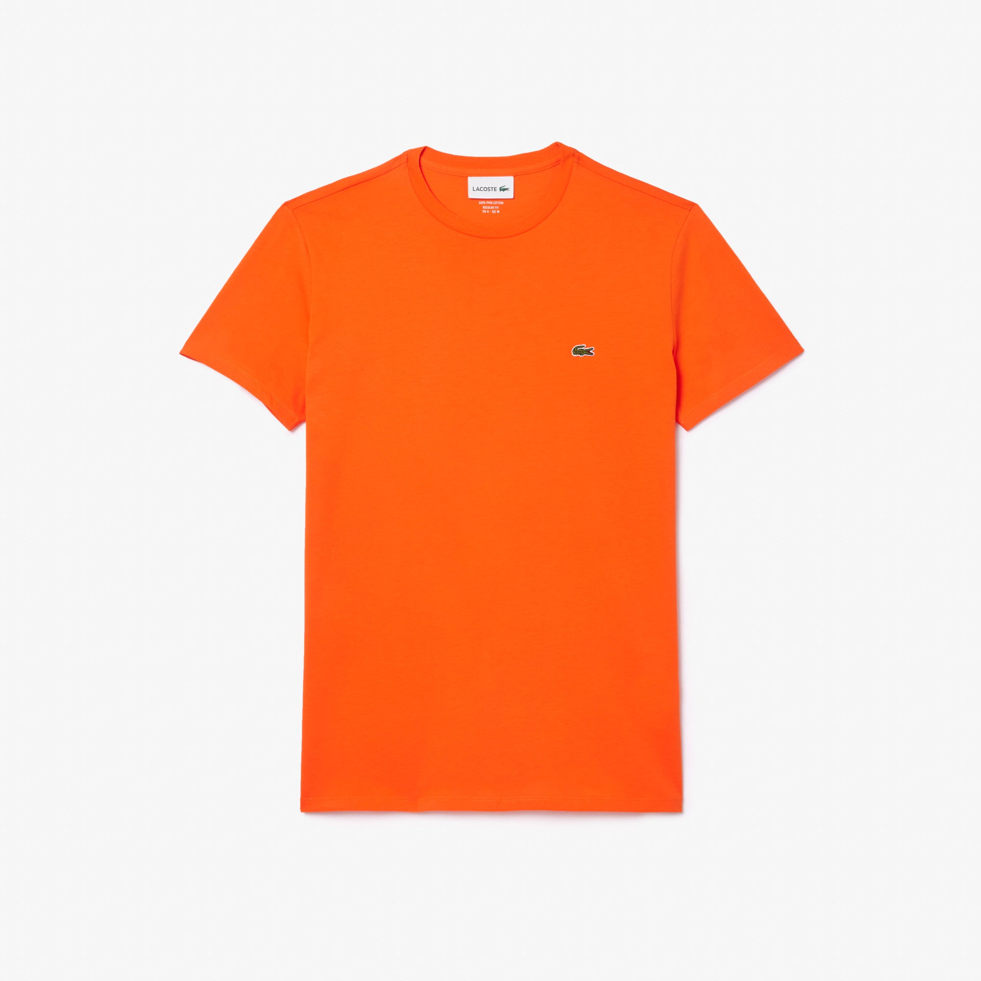 CAMISETA LACOSTE MC MASC BASICA LARANJA P40