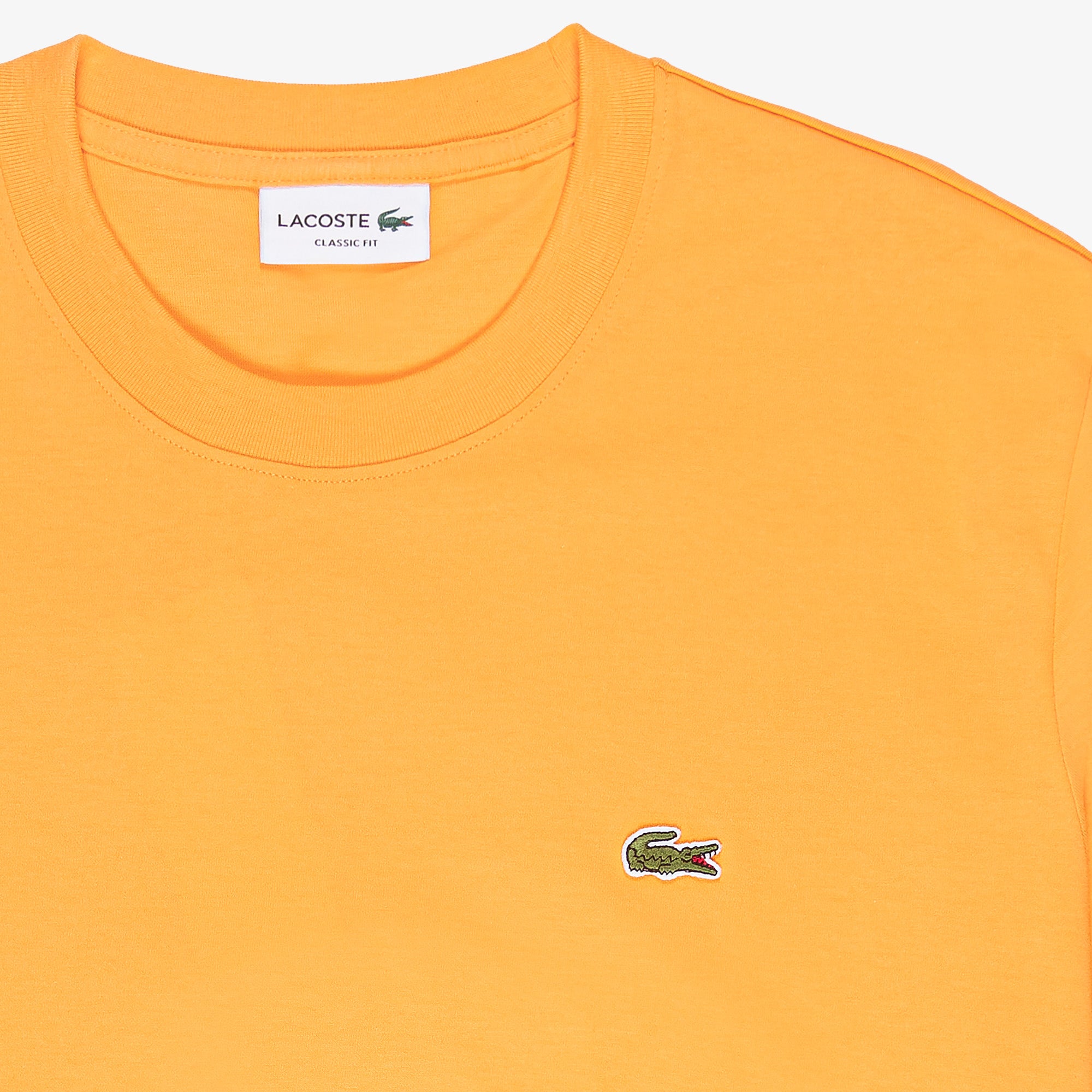 CAMISETA LACOSTE MC MASC BASICA LARANJA JCH