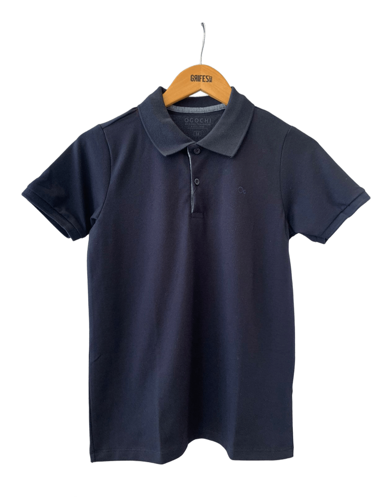 POLO OGOCHI KIDS MC ESSENCIAL LISA 0005 PRETO