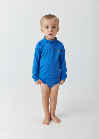 SUNGA BOX MAS KIDS BB UM MAIS UM AZUL ESCURO