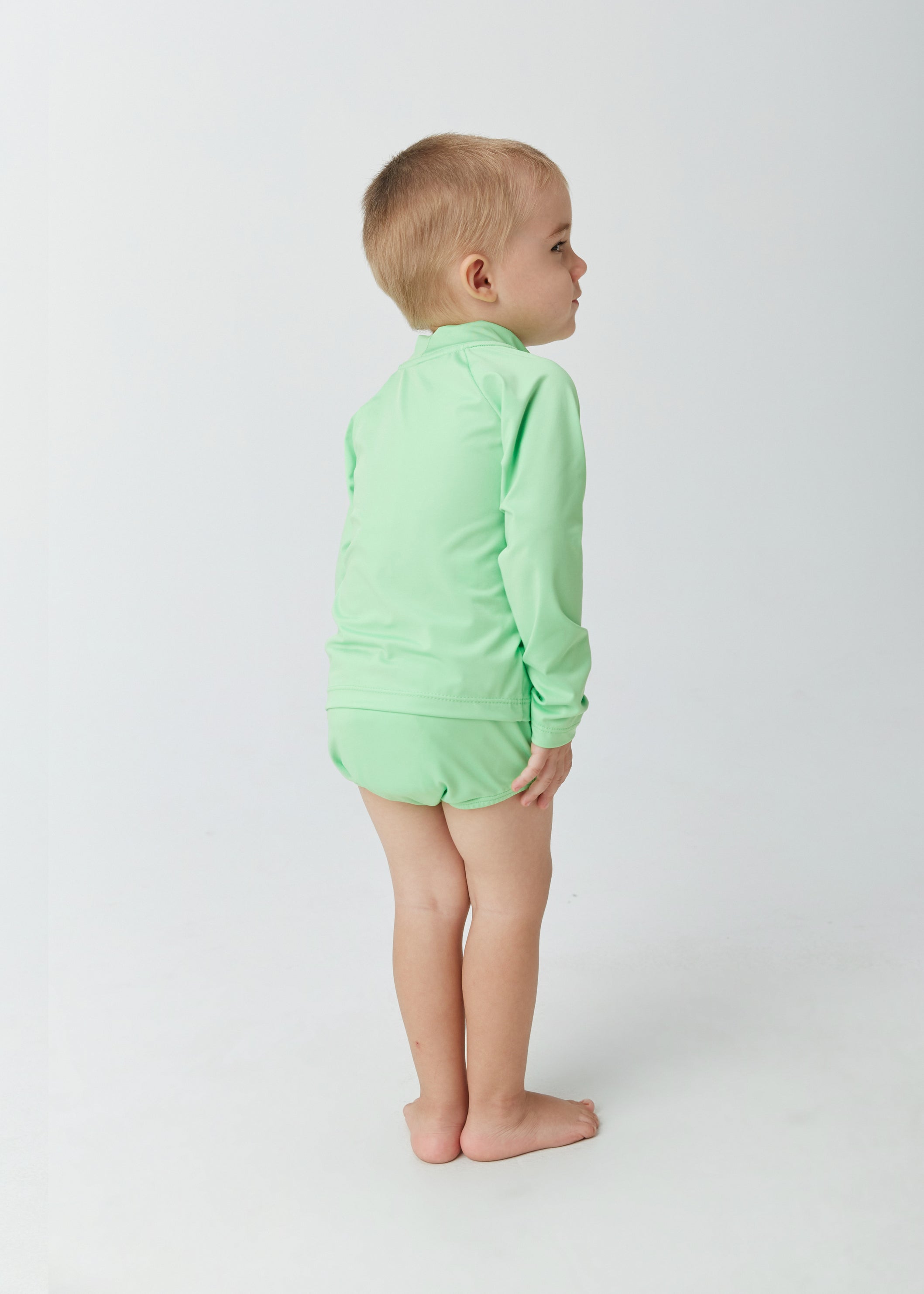 SUNGA BOX MAS KIDS BB UM MAIS UM VERDE FLUOR