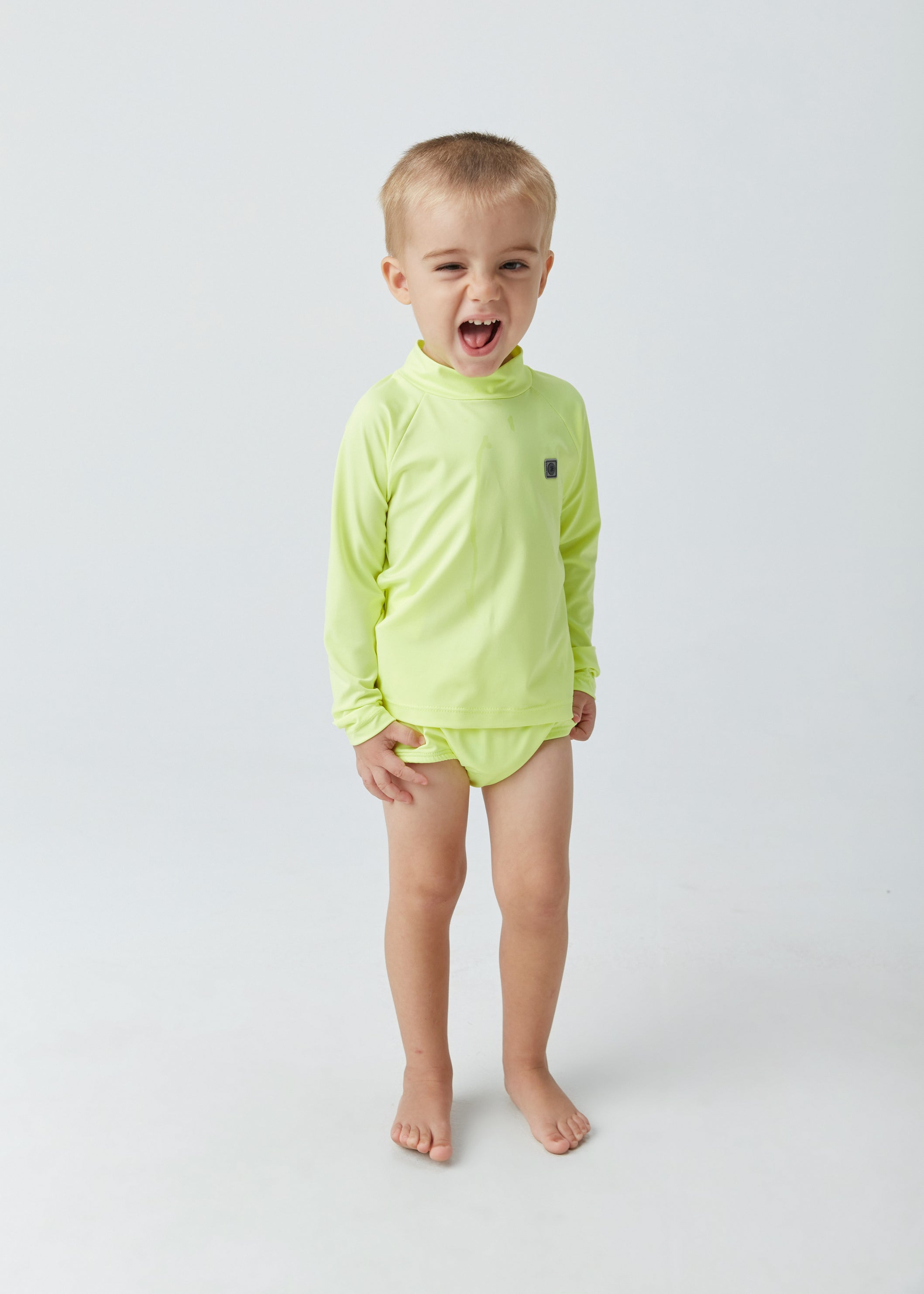 BLUSA PROTECAO UVA KIDS BB UM MAIS UM VERDE FLUOR