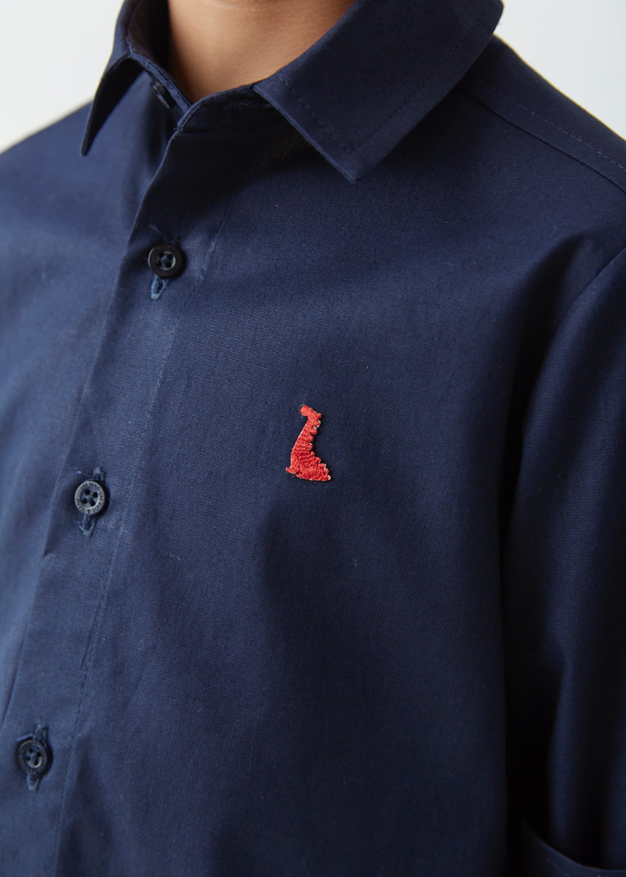 CAMISA ML MAS TRICOLINE C ETIQ EXTERNA MARINHO