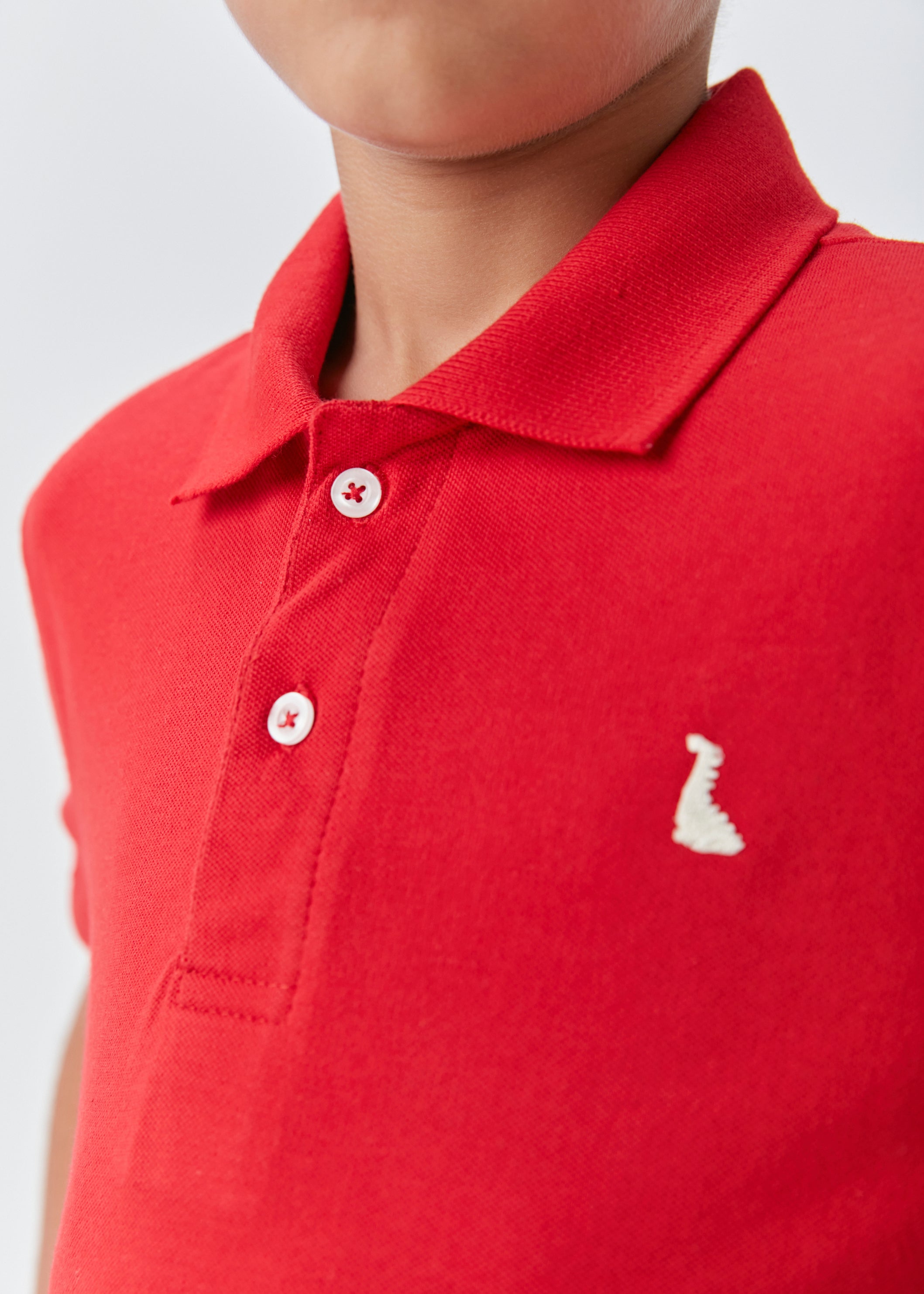 POLO MAS PIQUET DINO TERMOCOLANTE VERMELHO
