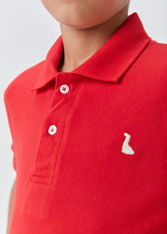 POLO MAS PIQUET DINO TERMOCOLANTE VERMELHO