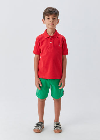 POLO MAS PIQUET DINO TERMOCOLANTE VERMELHO
